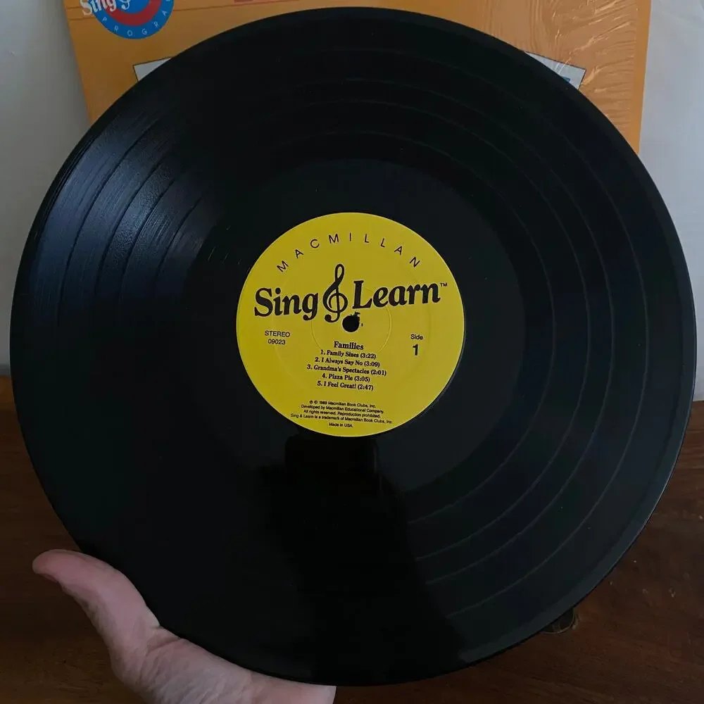 Vintage 1989 Families Sing & Learn Vinyl Record
